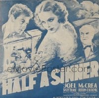 HALF A SINNER ('34) 6sh