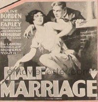 HALF MARRIAGE 6sh