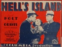 HELL'S ISLAND ('30) 1/2sh