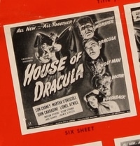 HOUSE OF DRACULA 6sh