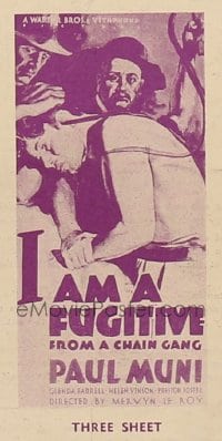 I AM A FUGITIVE FROM A CHAIN GANG 3sh