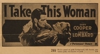 I TAKE THIS WOMAN ('31) 24sh