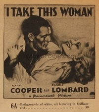 I TAKE THIS WOMAN ('31) 6sh