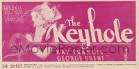 KEYHOLE ('33) 24sh