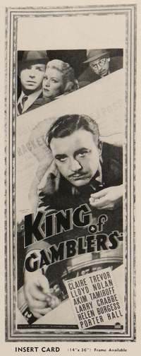 KING OF GAMBLERS insert