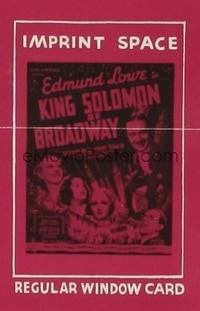 KING SOLOMON OF BROADWAY WC, regular