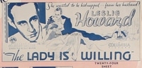 LADY IS WILLING ('34) 24sh