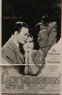 LADY SURRENDERS ('30) 1sh