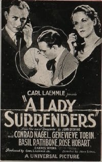 LADY SURRENDERS ('30) 1sh