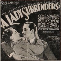 LADY SURRENDERS ('30) 6sh