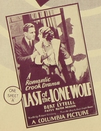 LAST OF THE LONE WOLF 1sh A