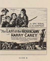 LAST OF THE MOHICANS ('32) glass slide B