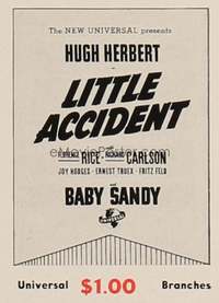 LITTLE ACCIDENT ('39) banner, cloth