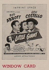 LITTLE GIANT ('46) this might be a WC, Mini WC, regular