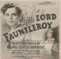 LITTLE LORD FAUNTLEROY ('36) 6sh