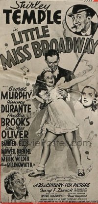 LITTLE MISS BROADWAY ('38) style A 3sh