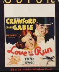 LOVE ON THE RUN ('36) WC, jumbo