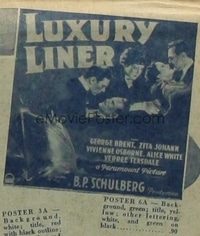 LUXURY LINER ('33) 6sh