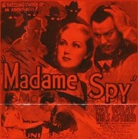 MADAME SPY ('34) 6sh