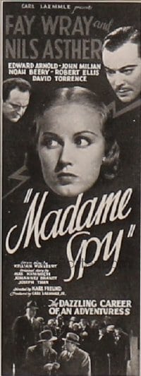 MADAME SPY ('34) insert