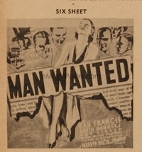 MAN WANTED 6sh