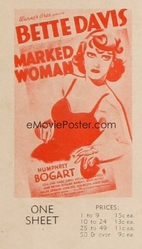 MARKED WOMAN 1sh