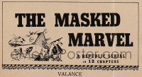 MASKED MARVEL silk valance Miscellaneous