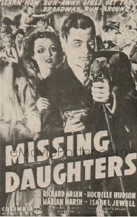 MISSING DAUGHTERS 1sh