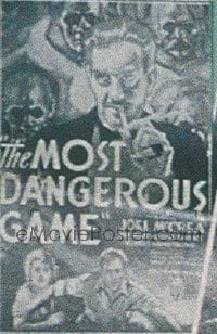 MOST DANGEROUS GAME ('32) 1sh