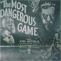 MOST DANGEROUS GAME ('32) 6sh