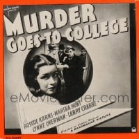 MURDER GOES TO COLLEGE 6sh