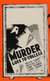 MURDER GOES TO COLLEGE WC, mini