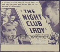 NIGHT CLUB LADY glass slide