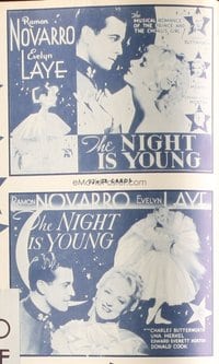 NIGHT IS YOUNG ('35) 1/2sh set of 2