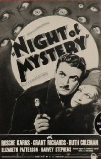 NIGHT OF MYSTERY ('37) 1sh