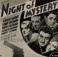 NIGHT OF MYSTERY ('37) 6sh