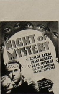 NIGHT OF MYSTERY ('37) WC, regular