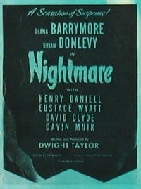 NIGHTMARE ('42) silk banner