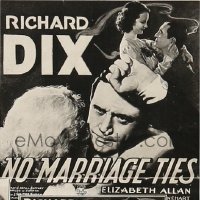 NO MARRIAGE TIES 6sh