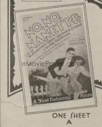 NO, NO, NANETTE ('30) 1sh A