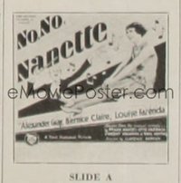 NO, NO, NANETTE ('30) glass slide A