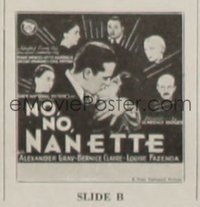 NO, NO, NANETTE ('30) glass slide B