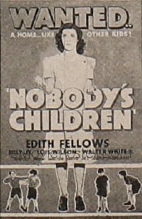 NOBODY'S CHILDREN ('40) 40x60