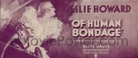 OF HUMAN BONDAGE ('34) 24sh