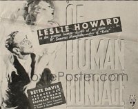 OF HUMAN BONDAGE ('34) 1/2sh