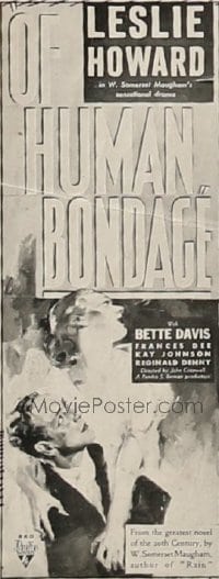 OF HUMAN BONDAGE ('34) insert