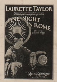 ONE NIGHT IN ROME crystal ball 1sh