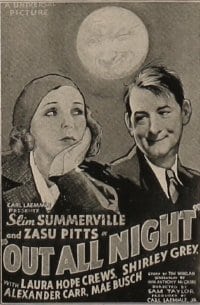 OUT ALL NIGHT ('33) 1sh