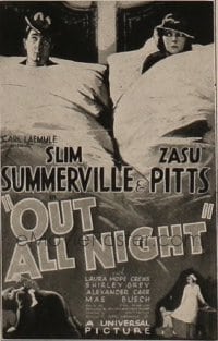 OUT ALL NIGHT ('33) 1sh