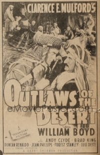 OUTLAWS OF THE DESERT 1sh